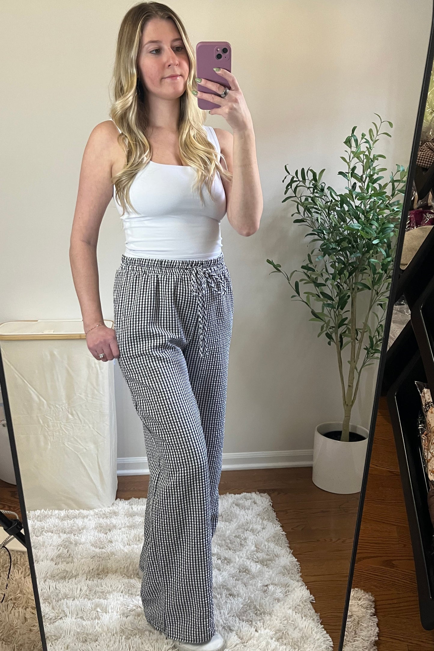 Gingham Pants