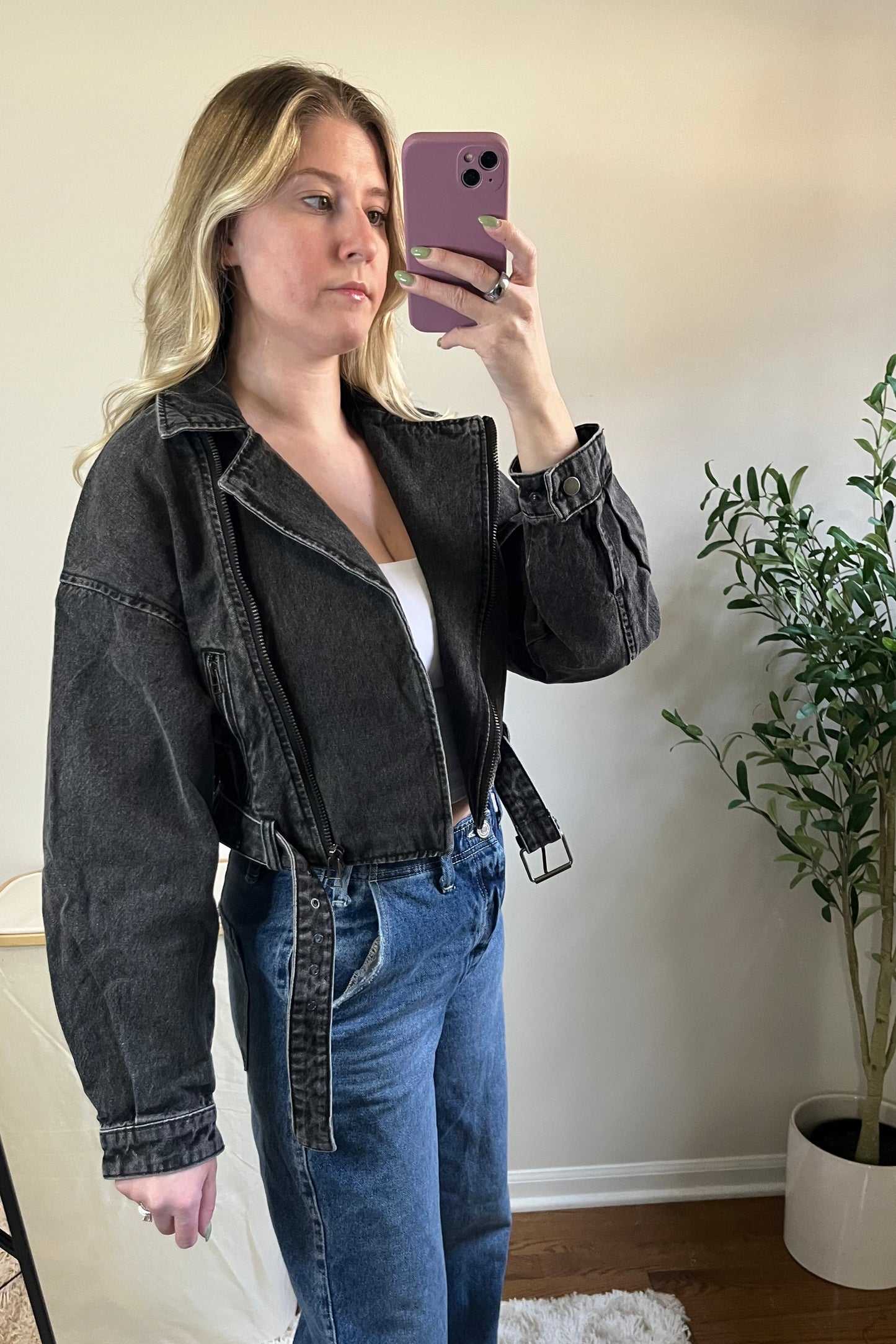 Noah Cropped Denim Jacket