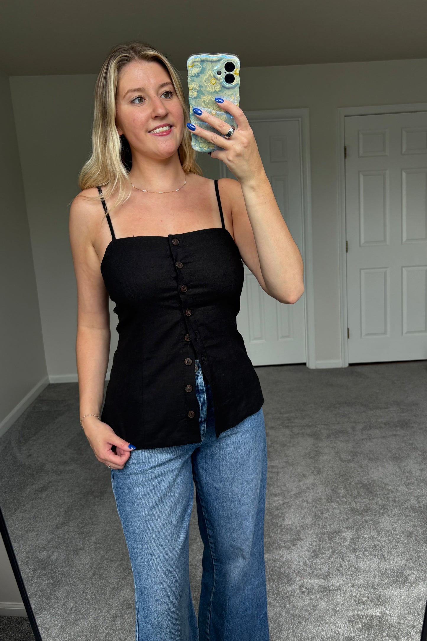 Spencer Linen Top