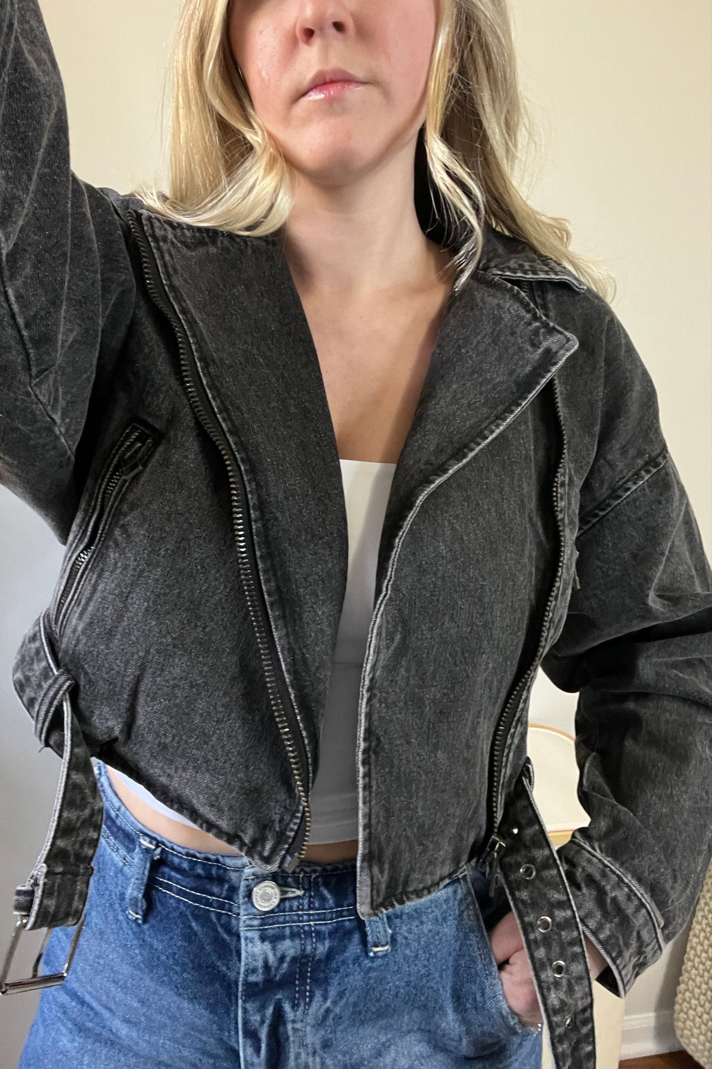 Noah Cropped Denim Jacket
