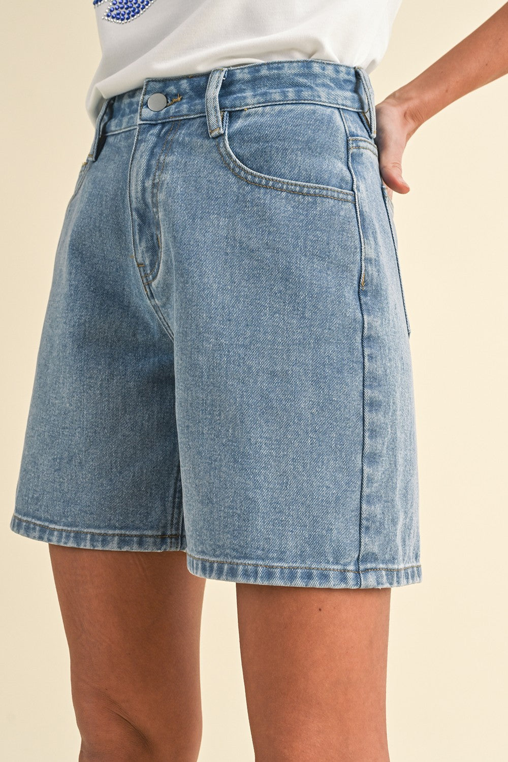 Driftwood Denim Bermuda Shorts