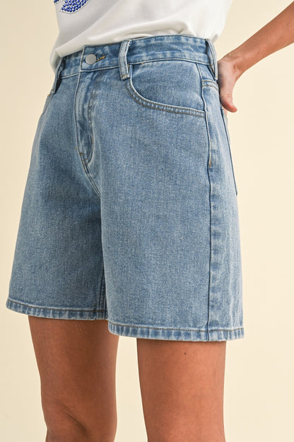 Driftwood Denim Bermuda Shorts