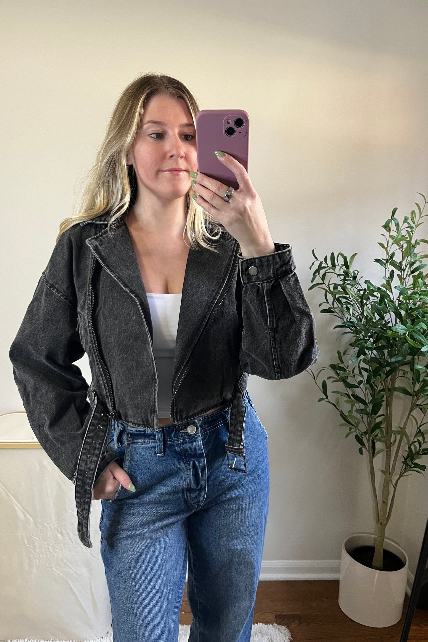Noah Cropped Denim Jacket