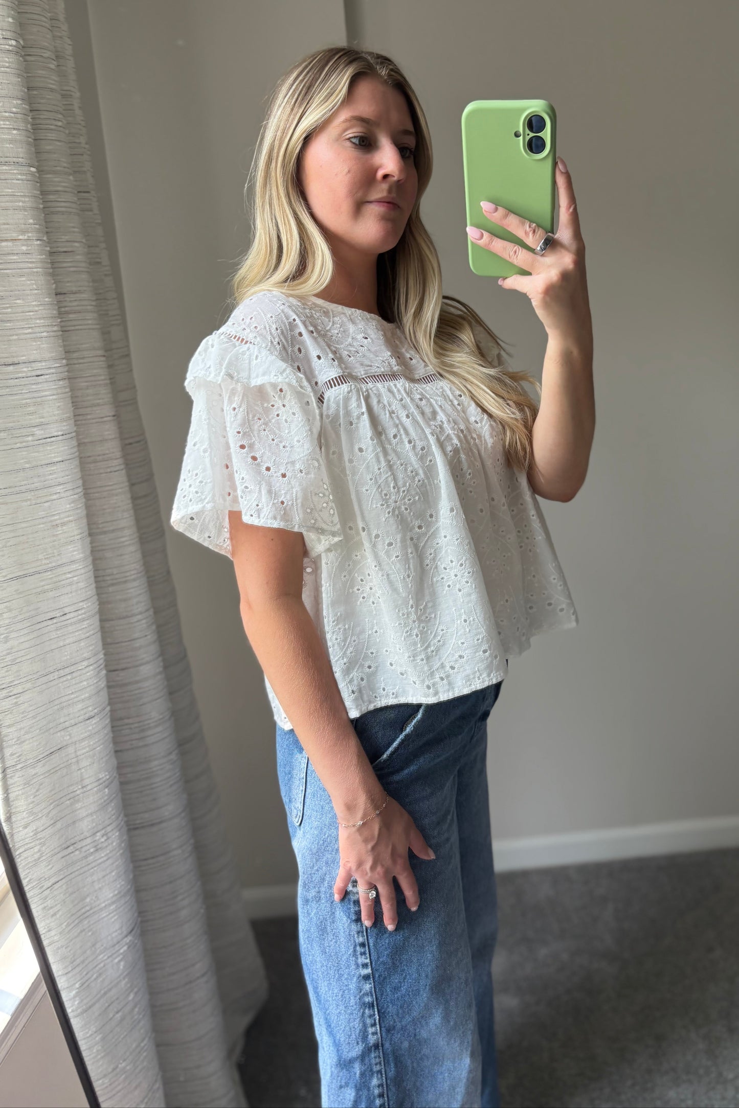 Blossom Eyelet Top