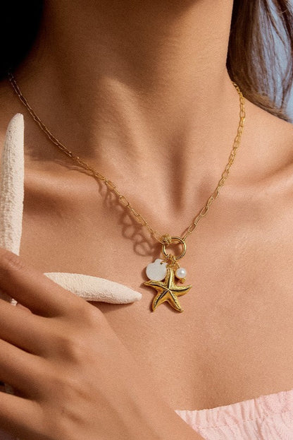 Sahar Star & Shell Necklace