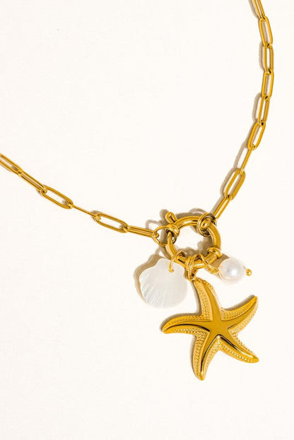 Sahar Star & Shell Necklace