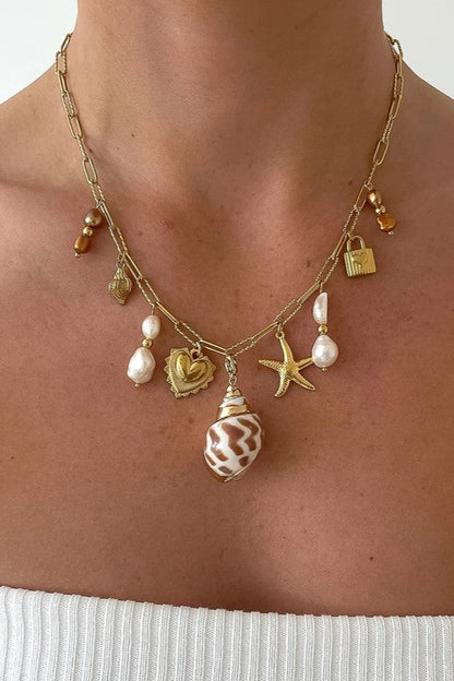 Ophelie Shell Charm Necklace