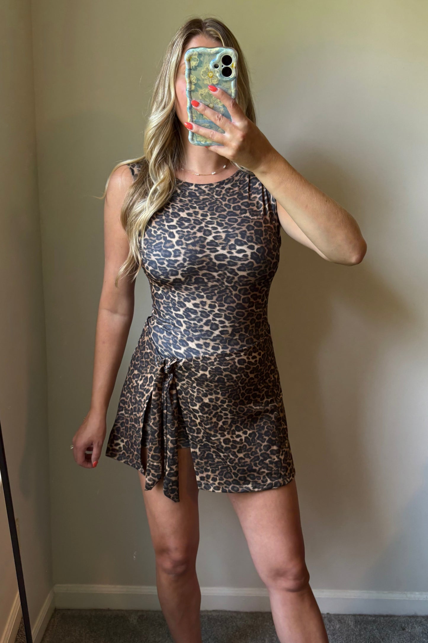 Cheetah Wrap Dress