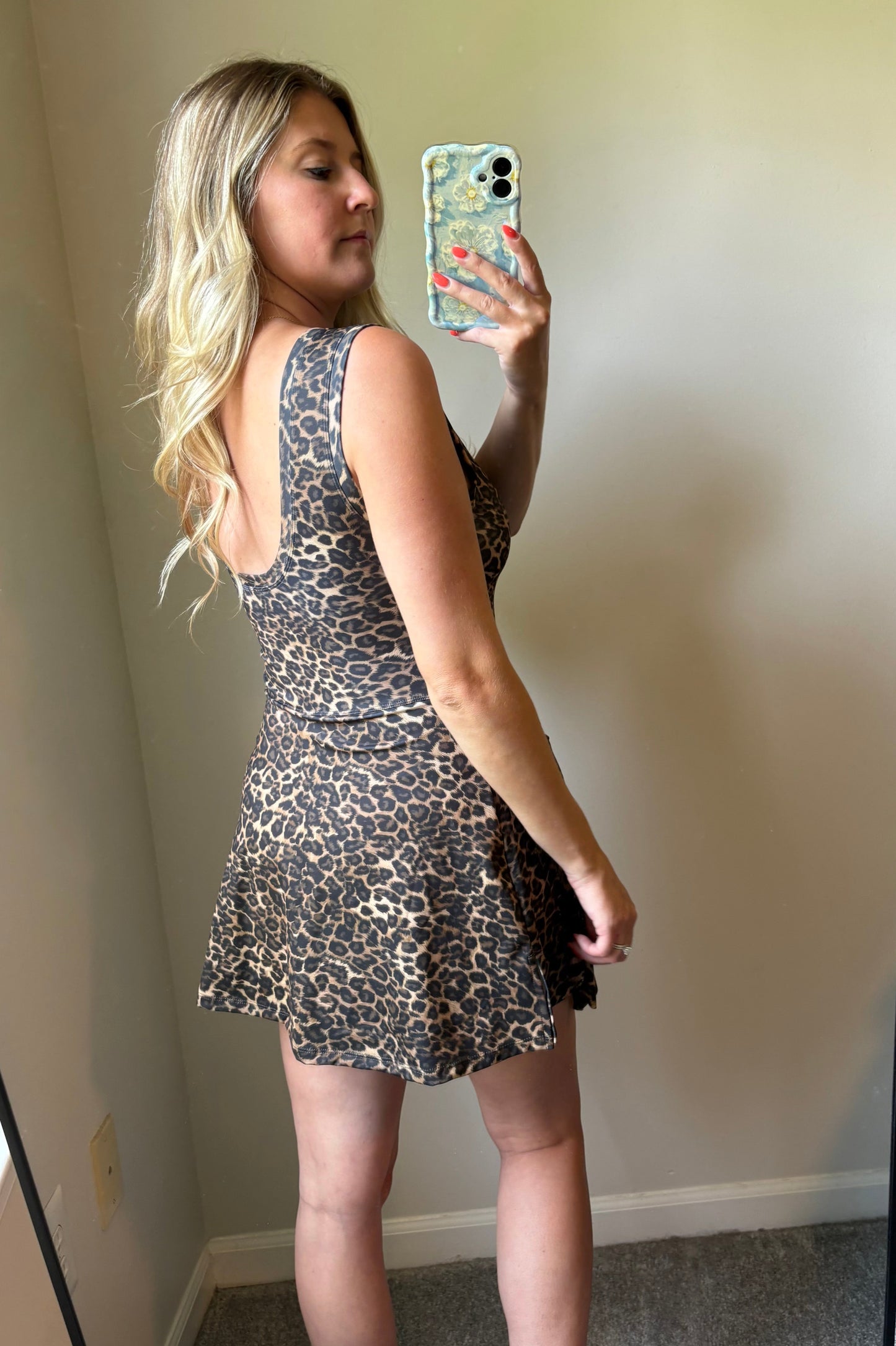 Cheetah Wrap Dress