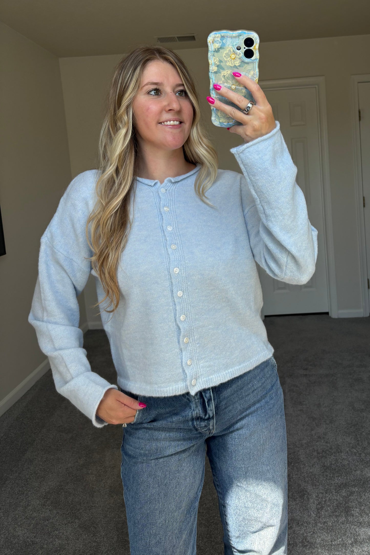 Rae Cardigan - Baby Blue