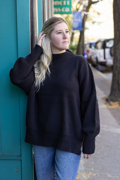 Everyday Oversized Sweater - Black