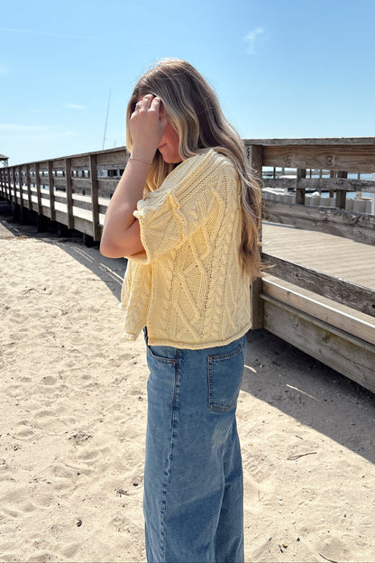 Sunshine Cable Knit Top