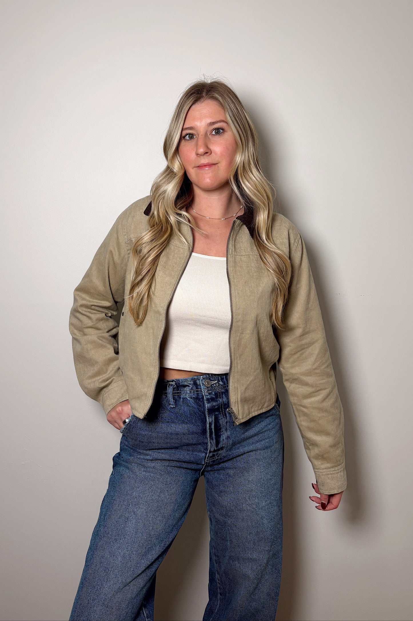 Emery Cropped Barn Jacket