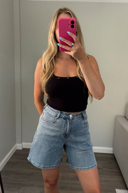 Driftwood Denim Bermuda Shorts